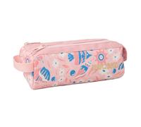 Trousse À Crayons Fille Rectangulaire 2 Compartiments 21 Cm Rose TU