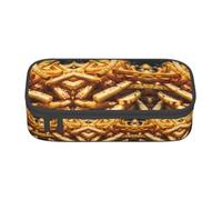 Trousse à crayons fonctionnelle à la mode avec imprimé Fast Food - Pratique - Utilisation quotidienne - Rangement de maquillage et articles de toilette