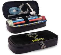 Trousse À Crayons Fonctionnelle, Grande Capacité, Trousse De Maquillage, Trousse Pour L'école, Le Bureau, Boîte Portable, Ne Sous-Estime Jamais Un Vieil Homme Avec Une Corvette