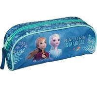 Trousse à crayons Frozen, trousse à crayons enfants, trousse d'écolier bleu clair