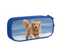 Trousse à crayons Golden Retriever, chiens, chiots, animaux domestiques, grande capacité avec compartiments zippés, trousse à crayons, trousse de papeterie, organiseur pour garçons, filles, étudiants