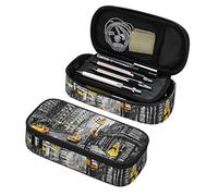 Trousse à crayons grande capacité New York Street Art Peinture Fermeture éclair pour filles garçons adolescents adultes école bureau sac de rangement porte-stylo étudiants, multicolore, Taille unique