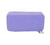 Trousse à crayons Grande trousse à crayons Trousse de papeterie Portable Grande Capacité Fermeture éclair Trousse à crayons multifonction pour bureau scolaire, lilas