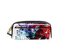 Trousse À Crayons Homme Qui Fait du Ski Trousse Scolaire Facile À Nettoyer Étui À Crayons Durable Pochette pour Garçon Collège Adulte