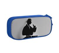 Trousse à crayons impressionnante avec imprimé karaté pour hommes, cosmétiques, outils artistiques, fournitures pour étudiants, enseignants, utilisation polyvalente, bleu, Taille unique, Ensemble