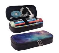 Trousse à crayons interstellaire Univers avec étoiles et galaxie avec fermeture éclair - Grande capacité - Trousse à crayons esthétique, trousse à crayons - Portable - Trousse de maquillage -