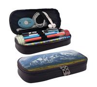 Trousse à crayons interstellaire Univers avec étoiles et galaxie avec fermeture éclair - Grande capacité - Trousse à crayons esthétique, trousse à crayons - Portable - Trousse de maquillage -