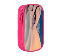 Trousse à crayons japonaise avec impression paysage Fuji - Grande capacité - Avec fermeture éclair