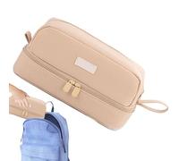 Trousse à crayons - Jolie trousse à crayons de grande capacité | Trousse à crayons de dessin animé avec double couche, grande capacité, couleur unie, organiseur de bureau, pochette à marqueur,