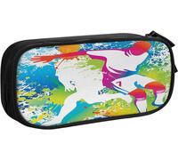 Trousse À Crayons Joueurs Ballon De Football Éclaboussures, Grande Capacité Grande Pochette Porte-Stylo