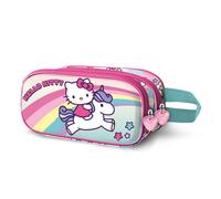 Hello Kitty Unicorn-Trousse 3D Double, Rose 22 x 10 cm