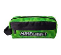 Trousse à crayons - KIDS LICENSING - Minecraft - Vert/Noir - Zippée - Polyester Noir