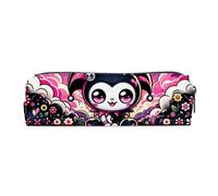 Trousse À Crayons Kuromi Entièrement Imprimée, Trousse À Crayons De Grande Capacité, Trousse De Papeterie Cylindrique Simple, À La Mode Et Durable Shb1907