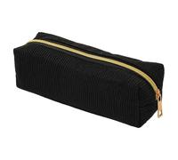 Trousse à crayons, légère, en velours côtelé, pochette à fermeture éclair, pochette à fermeture éclair, rangement multifonction pour gomme, marqueur, règle, notes adhésives, bureau, usage quotidien