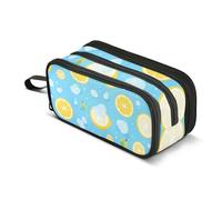 Trousse à crayons Lemon Ice de grande capacité pour garçons et filles, trousse à crayons à 3 compartiments pour étudiants, papeterie, marqueur pour l'école, le bureau, le travail, Citron Ice, Taille