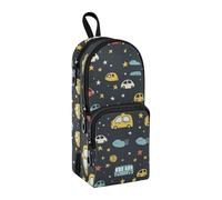 Trousse à crayons Little Stars Cars de grande capacité avec compartiment pour étudiants, cartable d'école, papeterie, trousse à crayons pour l'école, le bureau, le travail, Voitures Little Stars,