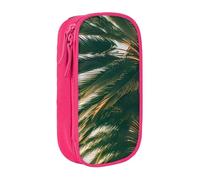 Trousse à crayons Los Angeles avec imprimé palmiers - Sac de rangement - Grande capacité - Portable - Avec fermeture éclair