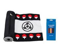 Trousse à crayons Manga Scroll avec 12 Goserda stylos de couleur - Naruto #03
