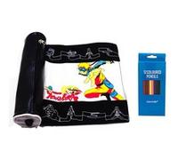 Trousse à crayons Manga Scroll avec 12 Goserda stylos de couleur - Naruto #04 G