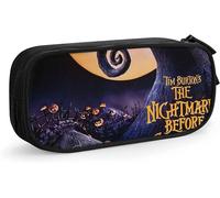 Trousse À Crayons Mignonne Avec Fermeture Éclair L'étrange Noël De Monsieur Jack Trousse De Rangement Pour Étudiants Boîte À Crayons Organiseur De Pièces De Monnaie Filles Garçons Noir