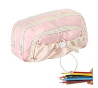 Trousse À Crayons Mignonne Organiseur de Fournitures à Grande Capacité | Étui Porte-Crayons Pour Étudiants, Artistes, Enseignants, Architectes, Bureau, École Et Bibliothèque