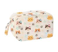 Trousse à crayons mignonne pour l'école - Trousse de toilette portable pour bureau, salle de classe, université, classe, travail, réunions, voyageurs, enseignants, journaux, artistes, Chaton, Refer to