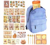 Trousse à Crayons Mignonne - Set D'Accessoires De Bureau Multi-Compartiments,Trousse À Crayons Capybara Pour La Rentrée Scolaire | Pour Élèves Garçons Filles Préscolaires Et Famille Amis, B, Se