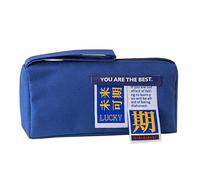 Trousse à crayons minimaliste et cool de grande capacité en toile bleue, organiseur de papeterie esthétique pour lycéens et étudiants, garçons et filles, unique et fonctionnelle, Tout le Bestnavy