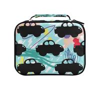 Trousse à crayons moderne pour enfants avec motif de voiture - Grande capacité - Pour crayons de couleur, stylos, marqueurs, #01, Taille unique, Charmant