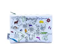Trousse à crayons - Motif " carte du monde " | Eat Sleep Doodle
