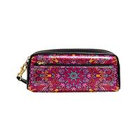 Trousse À Crayons Motif De Fleur De Mandala Trousse Scolaire Grande Capacité Papeterie Organisateur Facile À Nettoyer Étui À Crayons pour Garçon Étudiants Collège