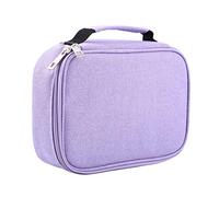 Trousse à Crayons Multifonction Durable avec 72 Emplacements, Fermeture éclair Facile D'accès, pour Les Amateurs de Coloriage, Tissu de Haute qualité (Purple)