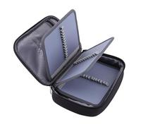 Trousse à Crayons Multifonction Durable avec 72 Emplacements, Fermeture éclair Facile D'accès, pour Les Amateurs de Coloriage, Tissu de Haute qualité (Black)