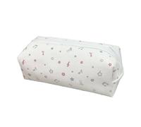 Trousse à crayons multifonction en polyester avec notes de musique - Grande capacité - Trousse de maquillage de voyage pour étudiant