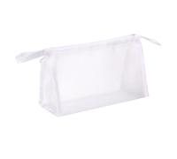 Trousse à crayons multifonction transparente de grande capacité pour ranger les outils de maquillage - Sacs en maille avec fermeture éclair - Grand sac à fermeture éclair