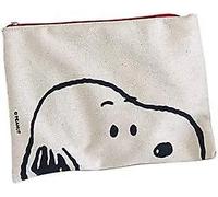 Trousse À Crayons Multifonctionnelle En Coton De Grande Capacité Avec Personnage Snoopy, Idéale Pour Le Maquillage Et Les Voyages