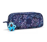 Trousse À Crayons Nylon Kipling 3 Zips 32 Emplacements Bleu / Rose TU