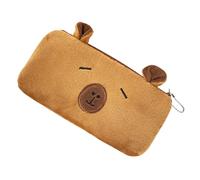 Trousse à crayons | Organisateur de fournitures de bureau avec grande capacité - Capibara Housse en peluche zippée - pour notes autocollantes Marqueurs gomme Écouteurs Élèves école Cla, Poids