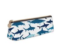 Trousse à crayons, papeterie, maquillage, espèces, pièces de monnaie, Requin Floral 3, Taille unique, Organiseur de sac