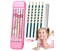 Trousse à Crayons partagée - Trousse à Crayons partagée, boîte à Crayons avec Compartiments | Boîte à Papier de Bureau pour étudiants, garçons et Filles, Application Facile, se