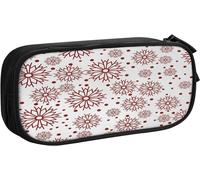 Trousse À Crayons Pastel Flower Curls Ornate Gerbera, Grande Capacité Grande Pochette Porte-Stylo