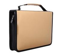 Trousse à Crayons Pencil Case 150 Slots PU Zipper en Cuir Grande Capacité École Bureau Étude Université doré