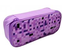 Trousse à crayons Pixi violette à pochette rectangulaire avec fermeture éclair