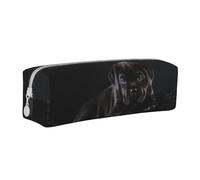 Trousse à Crayons Pochette à Crayons cylindrique portative avec Pochette à cosmétiques en Cuir à Fermeture éclair,Chiot Cane Corso Pets Chiot Cane Corso Noir
