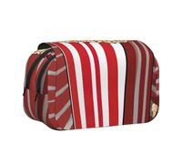 Trousse à crayons portable avec imprimé pop-corn - Trousse de toilette multi-usage - Grande capacité - Utilisation quotidienne