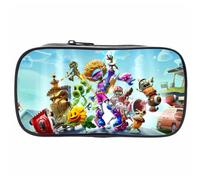 Trousse à crayons portable pour enfants Motif plantes de dessin animé Combattre les zombies garçons et filles, a, L24*W7*H11cm / 9.4*2.7*4.3inch, Classique