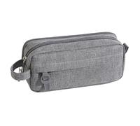 Trousse à crayons pour - 2 couches - Oxford durable - Facile à nettoyer - Polyvalent - Organiseur de papeterie de bureau - Fournitures scolaires et de bureau pour stylos, gommes,