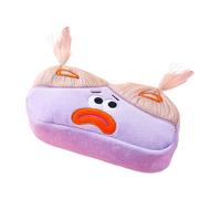 Trousse à crayons pour à cheveux longs, trousse à crayons de dessin animé - Trousse à de à cheveux longs créative de dessin animé mignon de grande capacité esthétique,Sac de rangement de papet