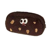 Trousse à crayons pour biscuits - Trousse souple et pour crayons à biscuits de 21 x 13 cm pour étudiants | Trousse scolaire de grande capacité | Articles de papeterie pour stylos, Mati, Dark Brown