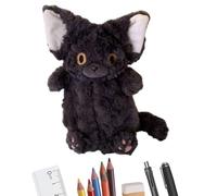 Trousse à crayons pour chat - Trousse à crayons en peluche multifonctionnelle | Trousse à crayons de chat allemand audit de haut - Trousse à crayons, noir, Consulte la descripción, Voir description